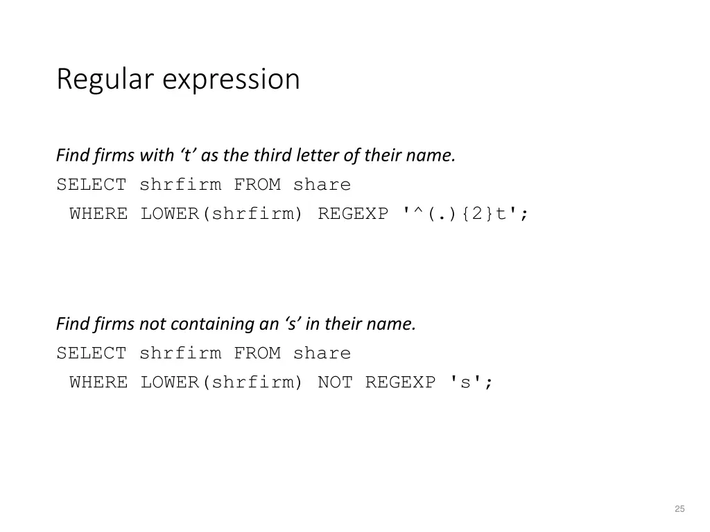 regular expression 4