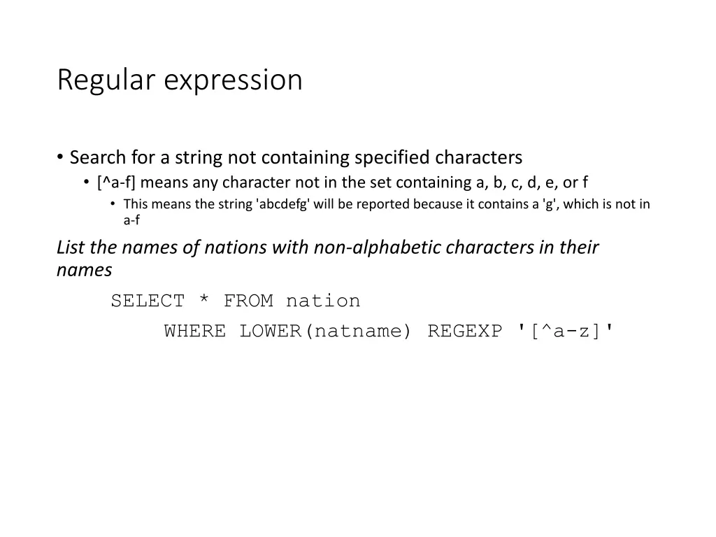 regular expression