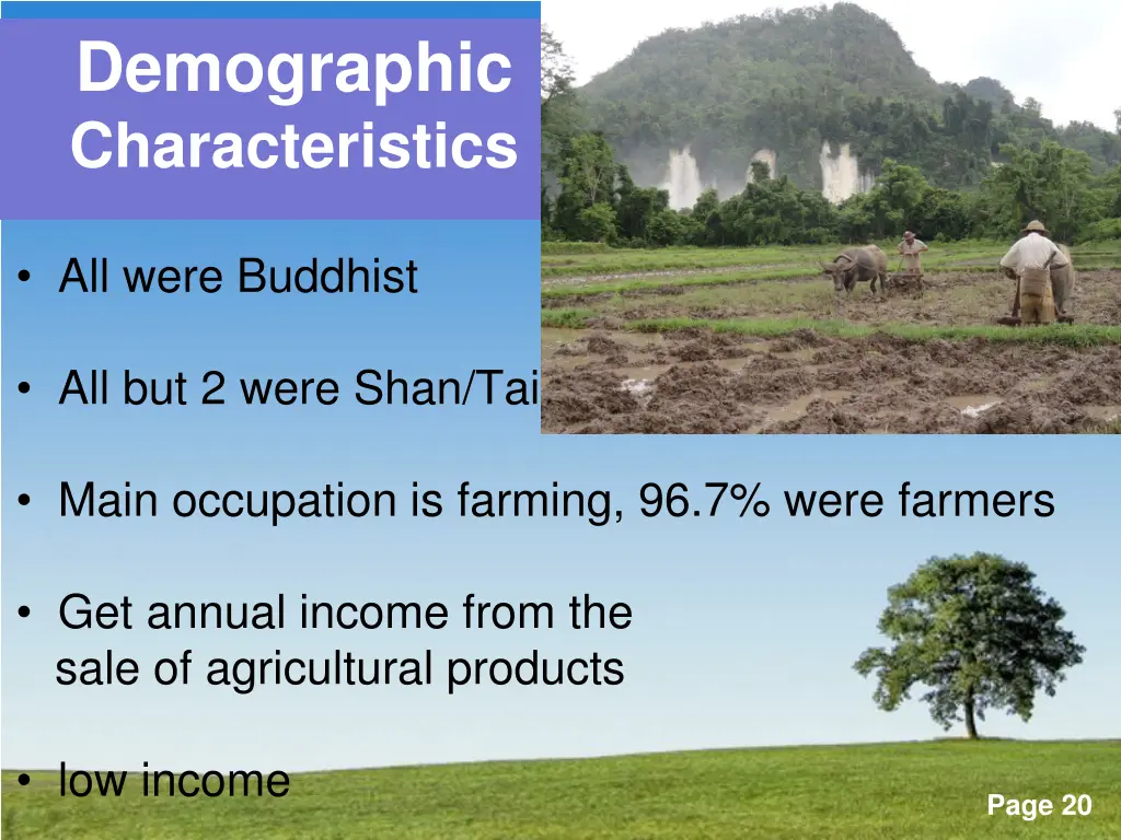 demographic characteristics