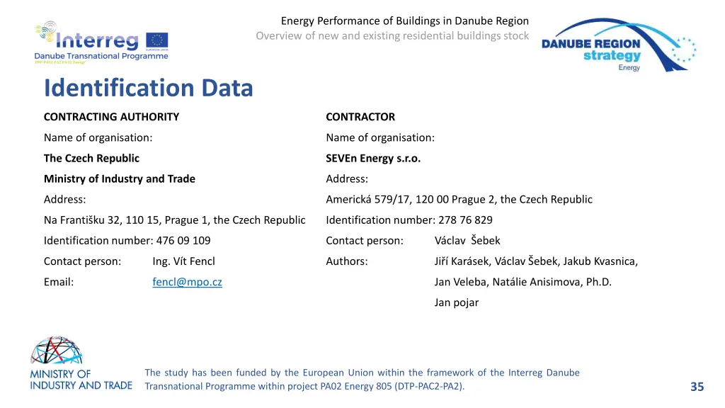 energy performance of buildings in danube region 32