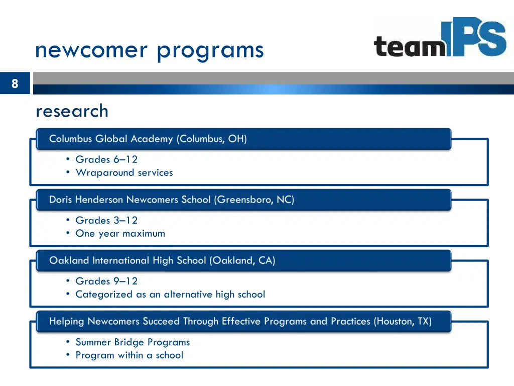 newcomer programs 1