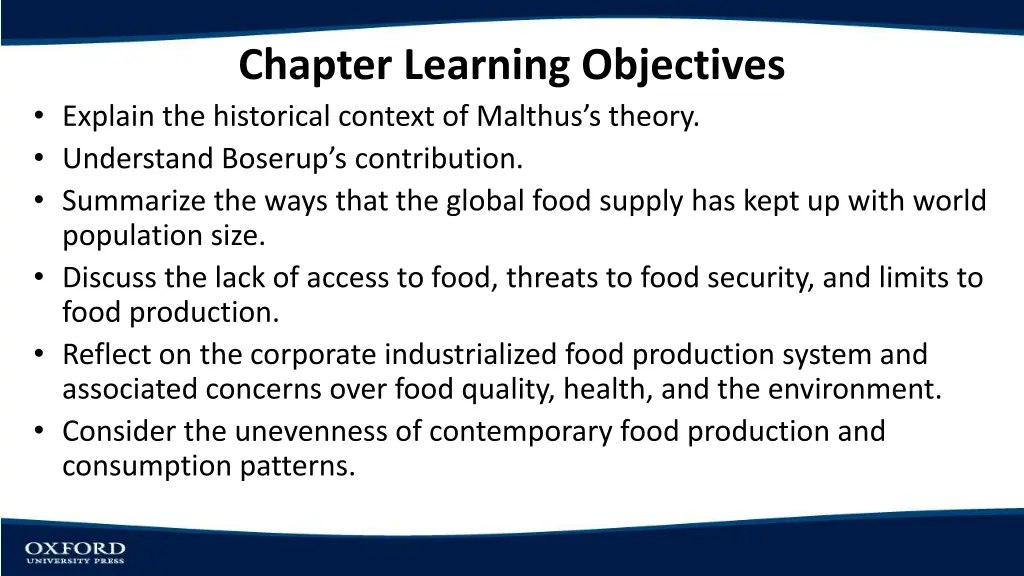 chapter learning objectives