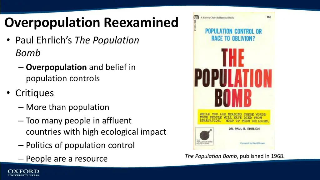 overpopulation reexamined paul ehrlich