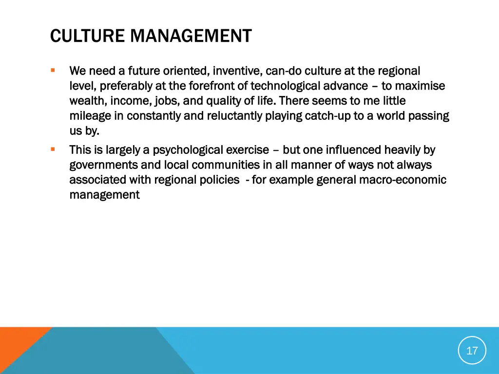 culture management