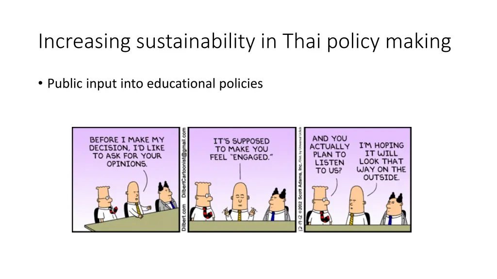 increasing sustainability in thai policy making 1