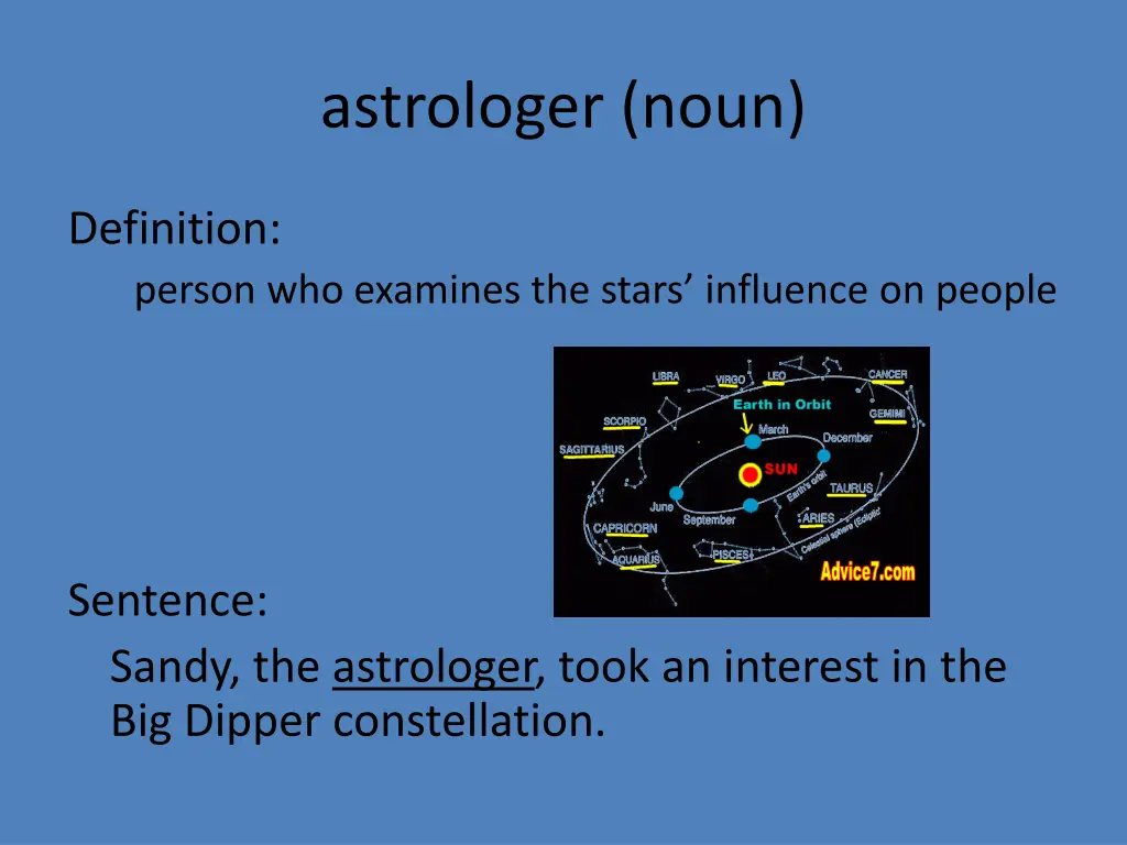 astrologer noun