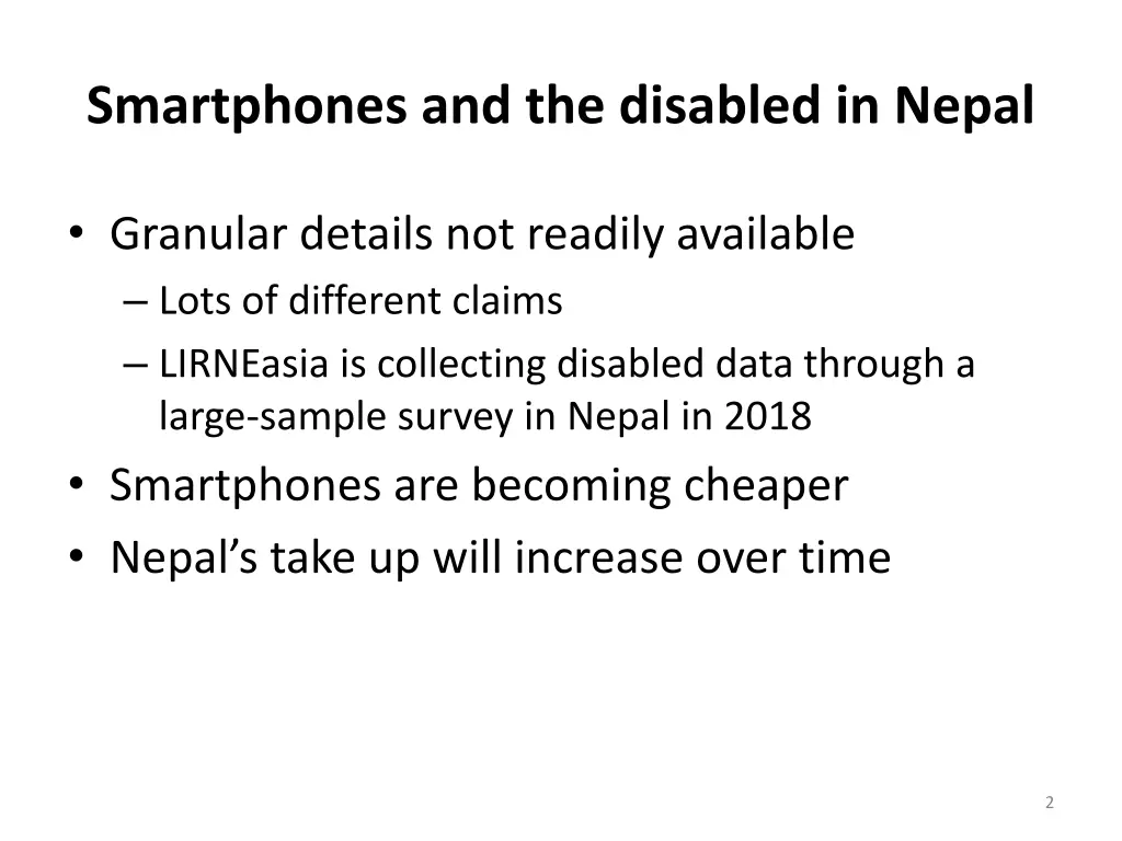 smartphones and the disabled in nepal