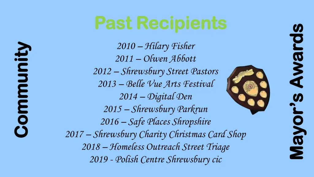 past recipients past recipients 2010 hilary