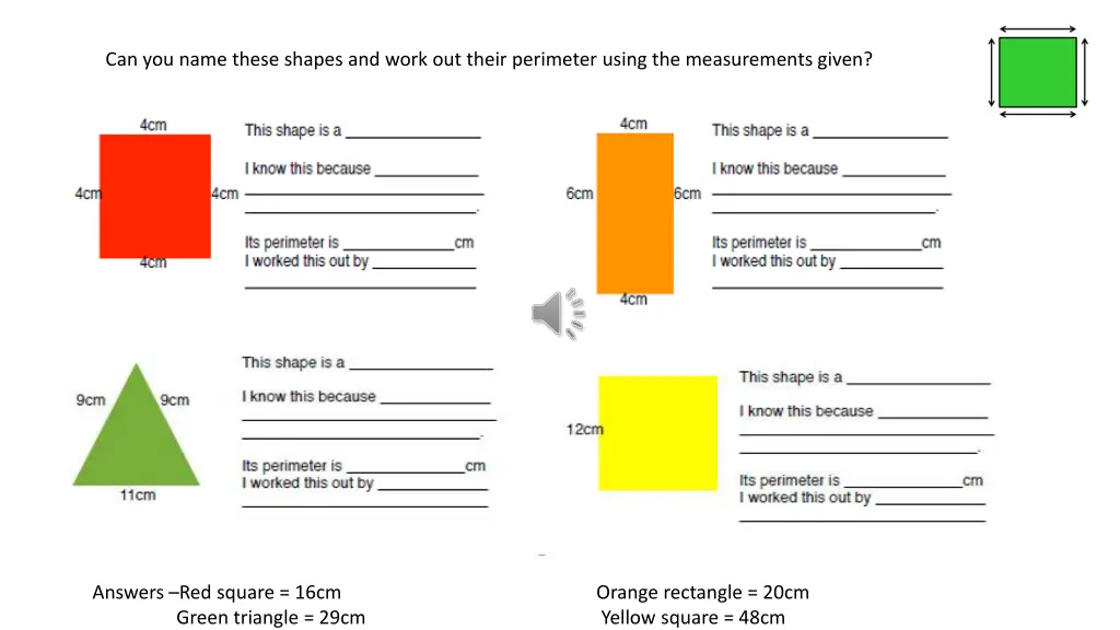 can you name these shapes and work out their