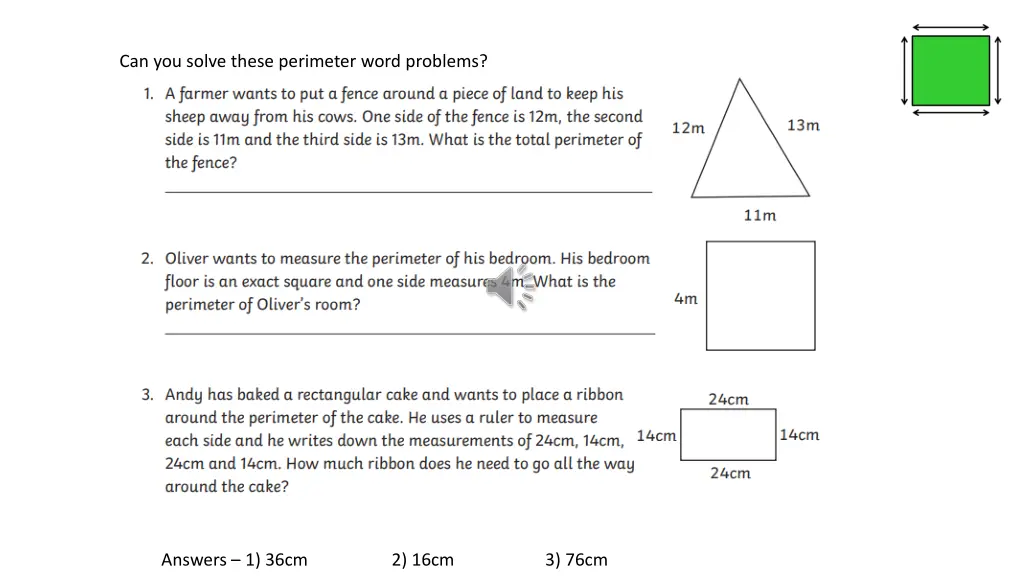 can you solve these perimeter word problems