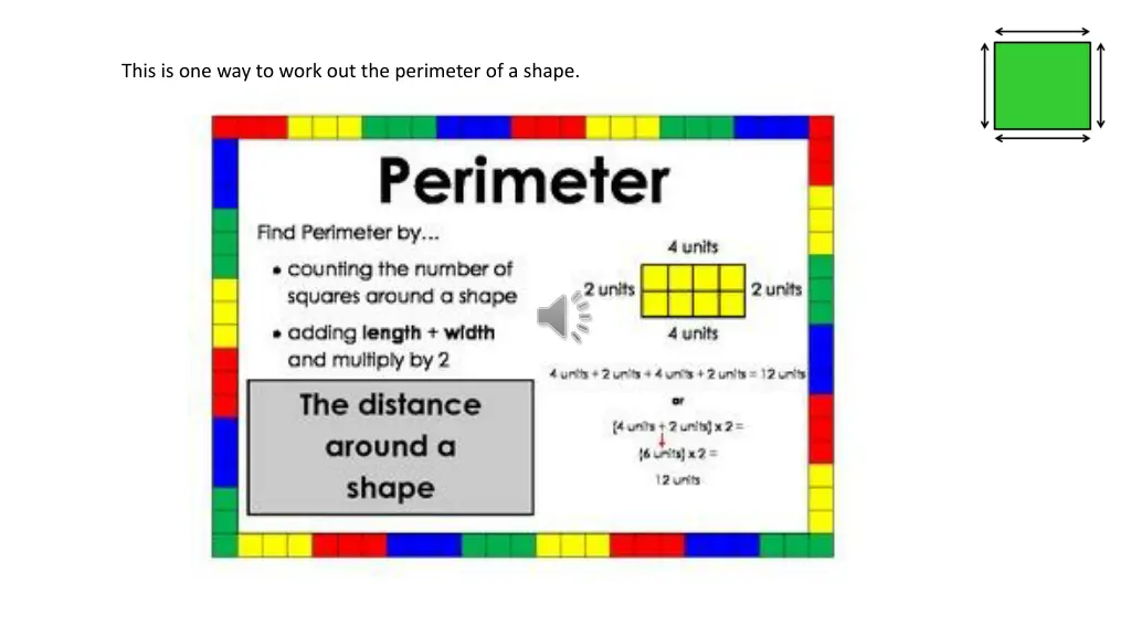 this is one way to work out the perimeter