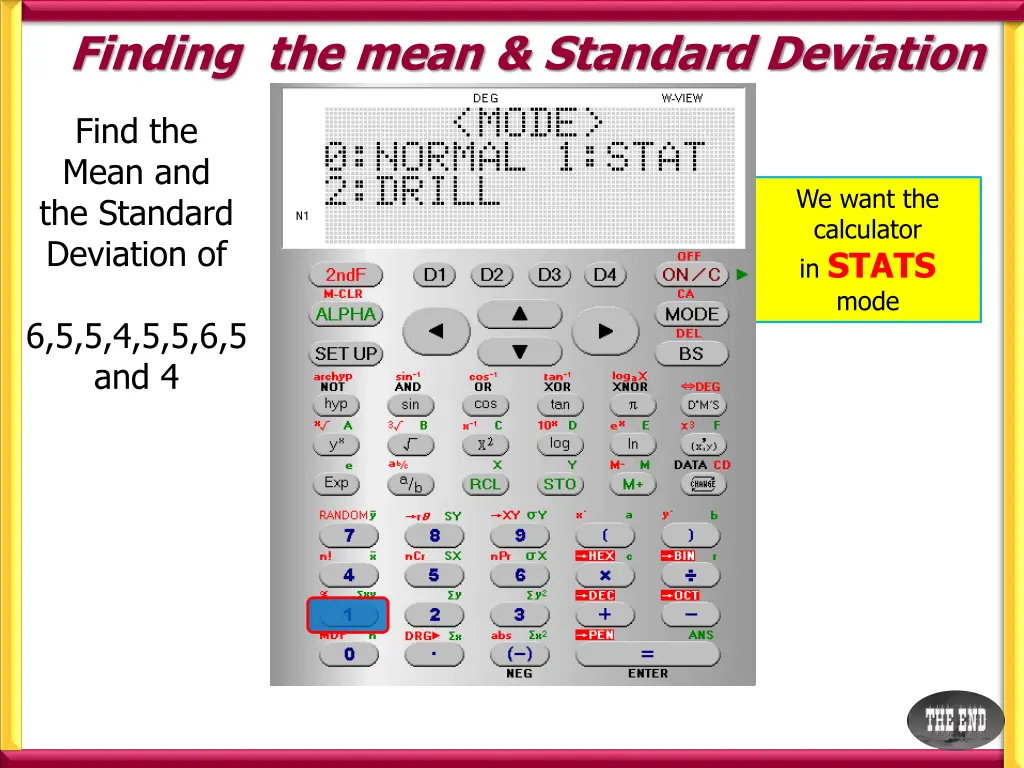 finding the mean standard deviation 2