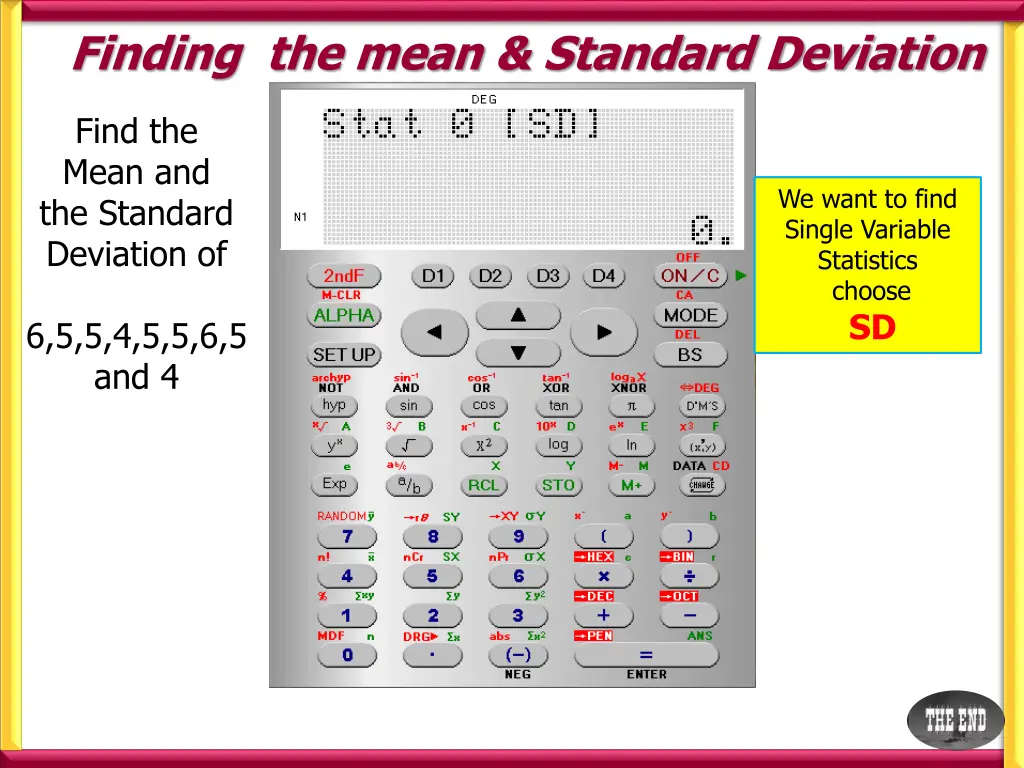 finding the mean standard deviation 3