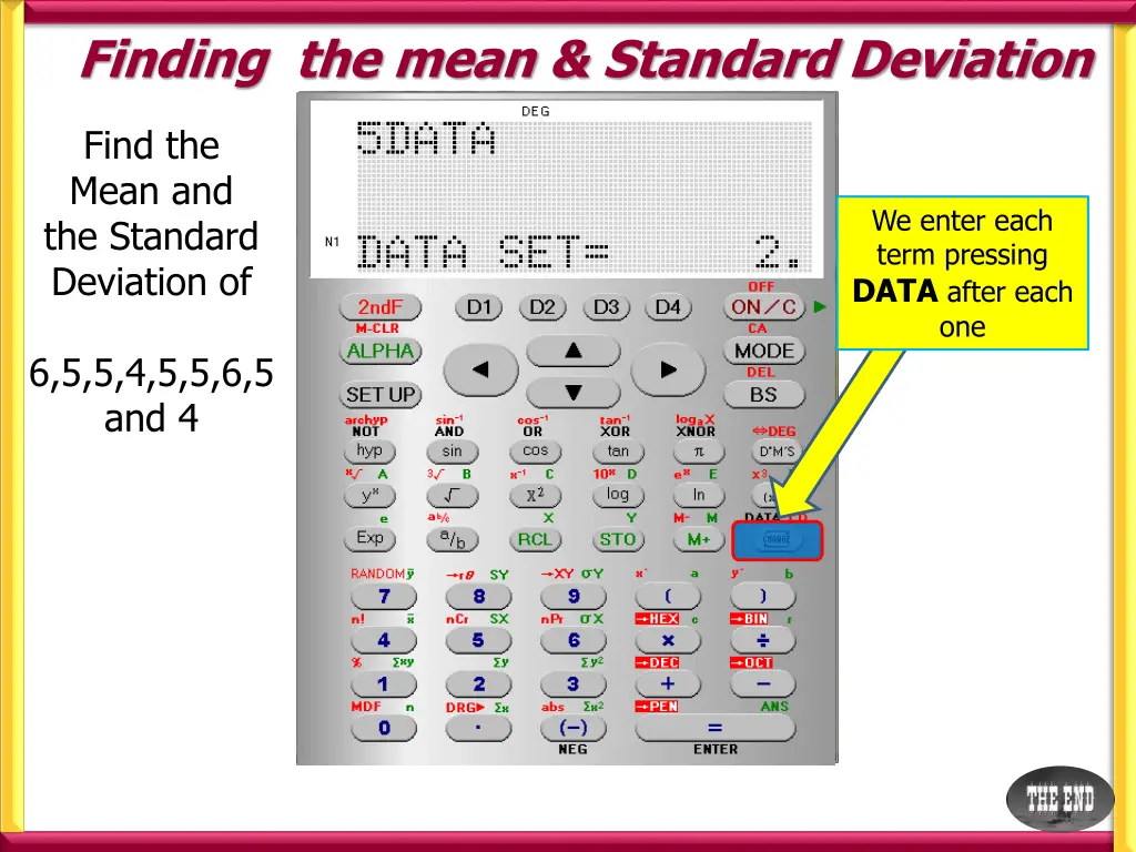 finding the mean standard deviation 4