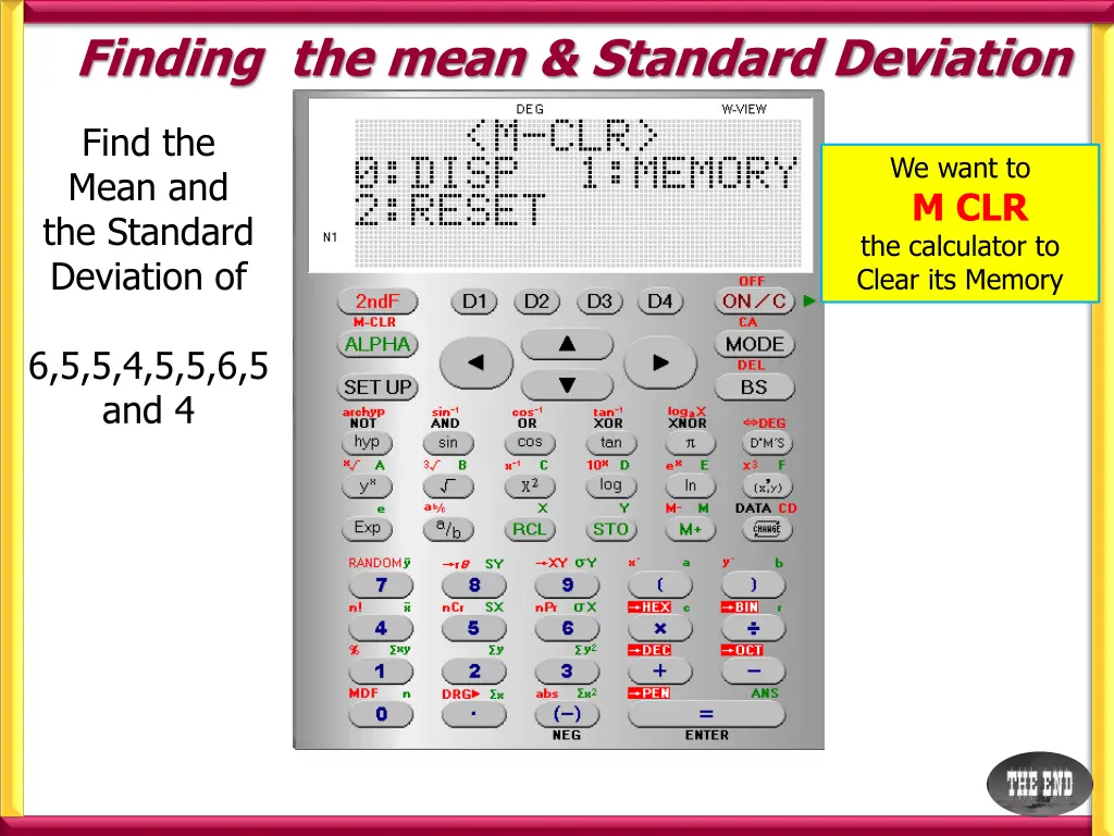 finding the mean standard deviation