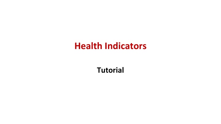 health indicators