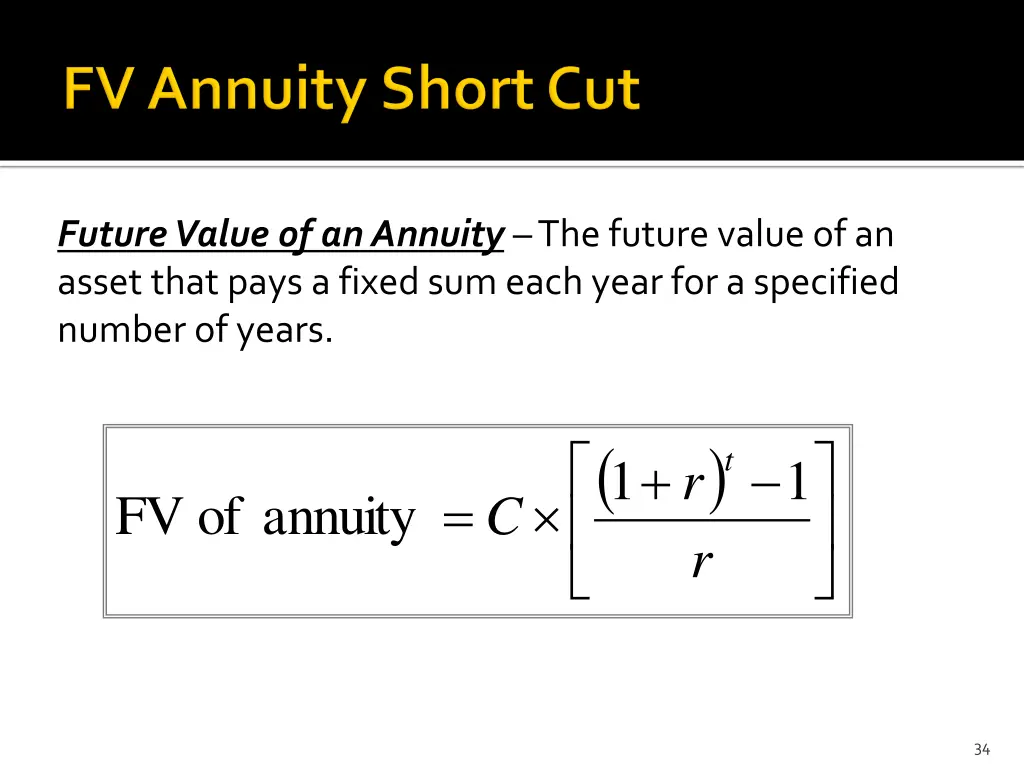 future value of an annuity the future value