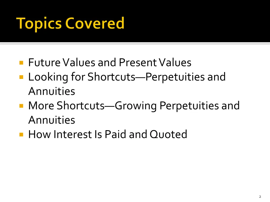 future values and present values looking