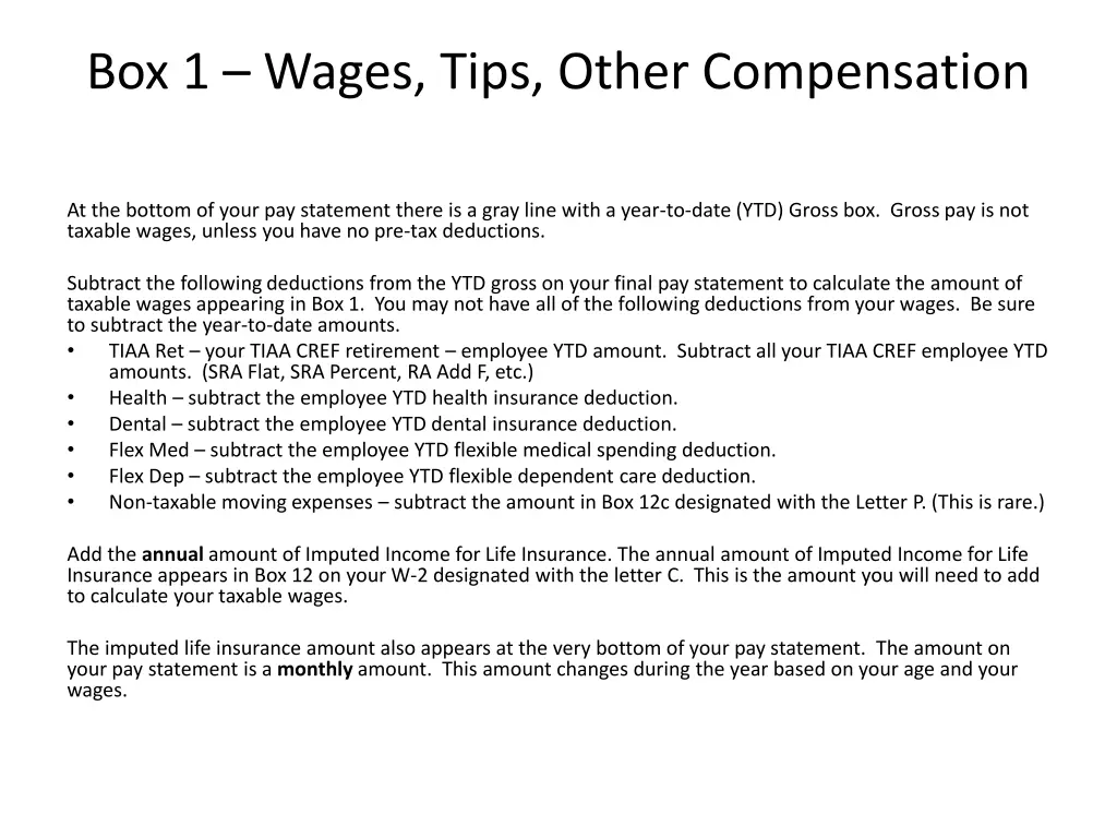 box 1 wages tips other compensation