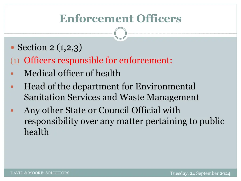 enforcement officers