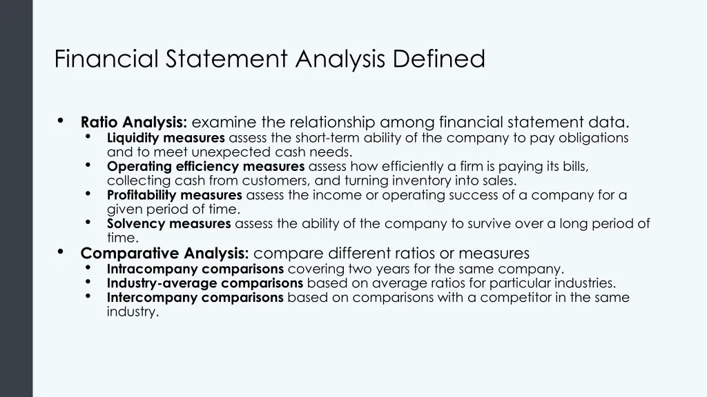 financial statement analysis defined