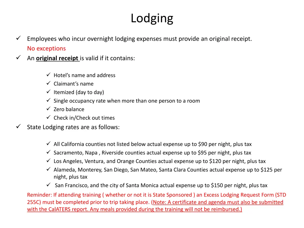 lodging