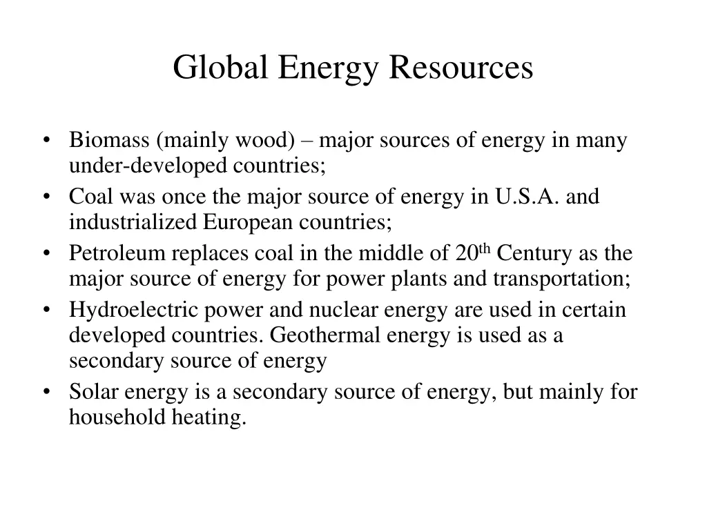 global energy resources