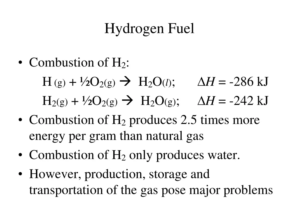 hydrogen fuel