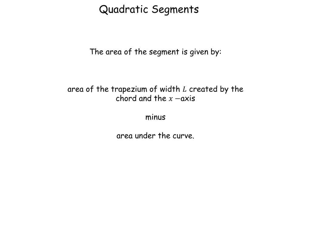 quadratic segments 3