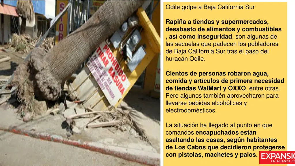 odile golpe a baja california sur