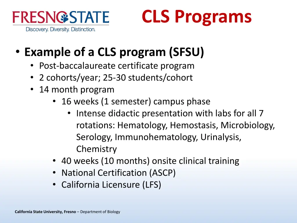 cls programs