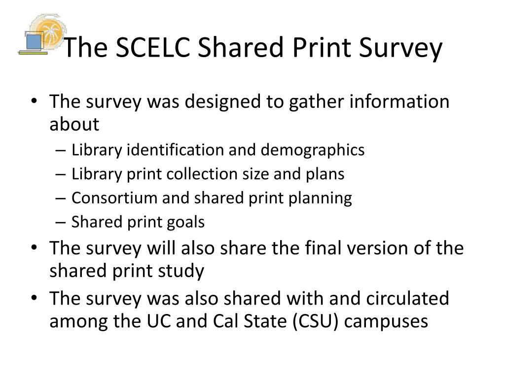 the scelc shared print survey