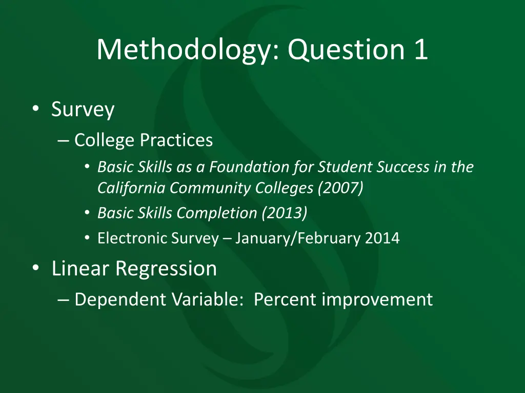 methodology question 1 1