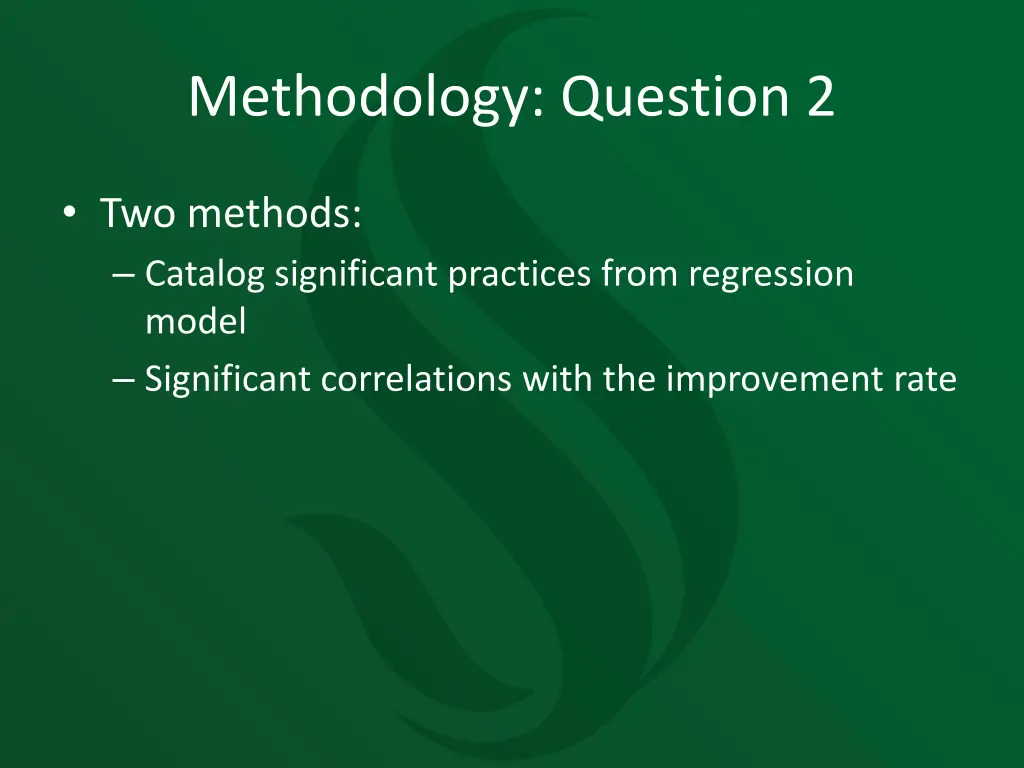 methodology question 2