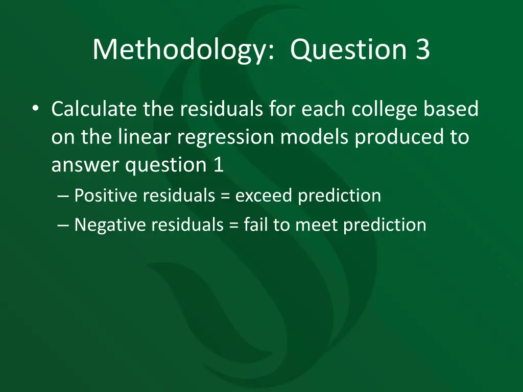 methodology question 3