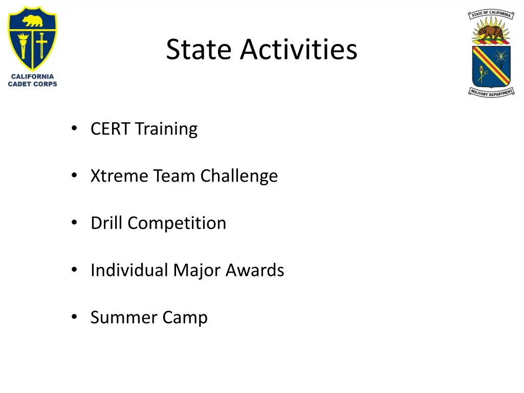 state activities