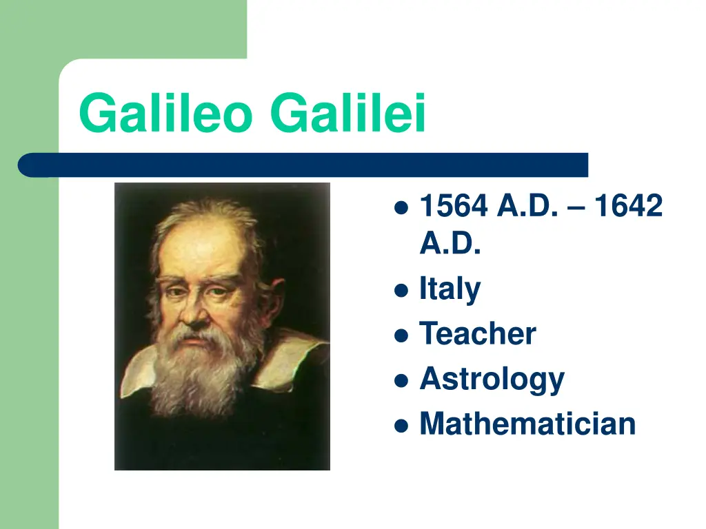 galileo galilei