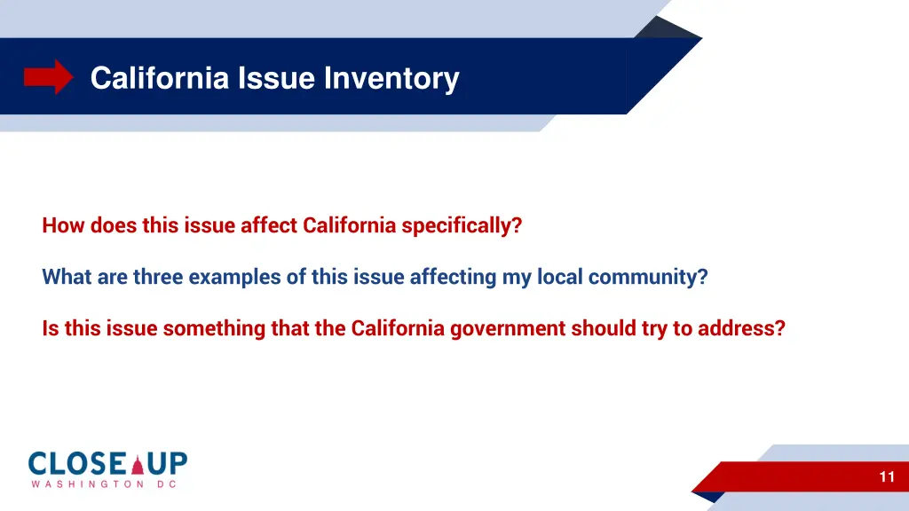 california issue inventory