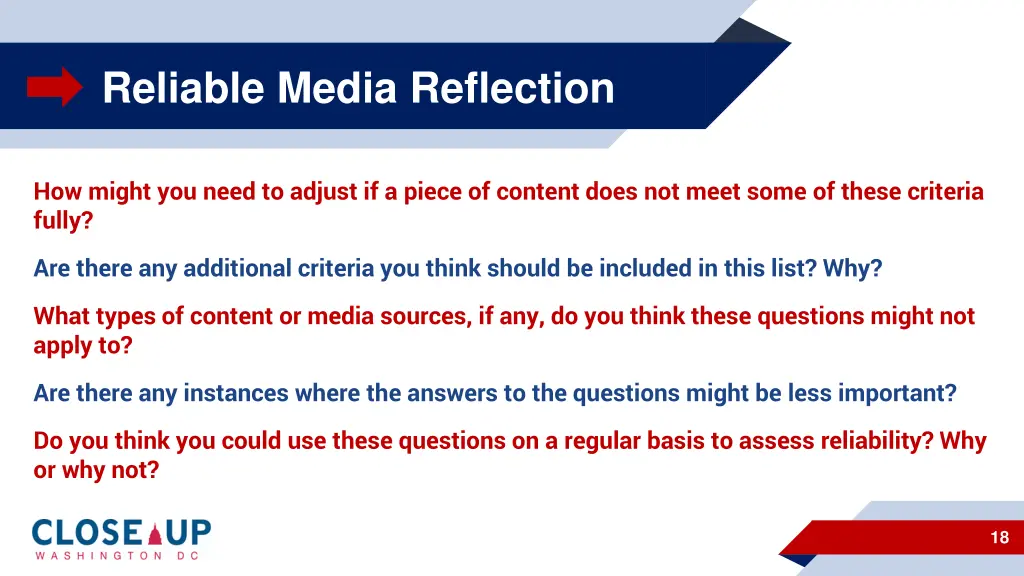 reliable media reflection