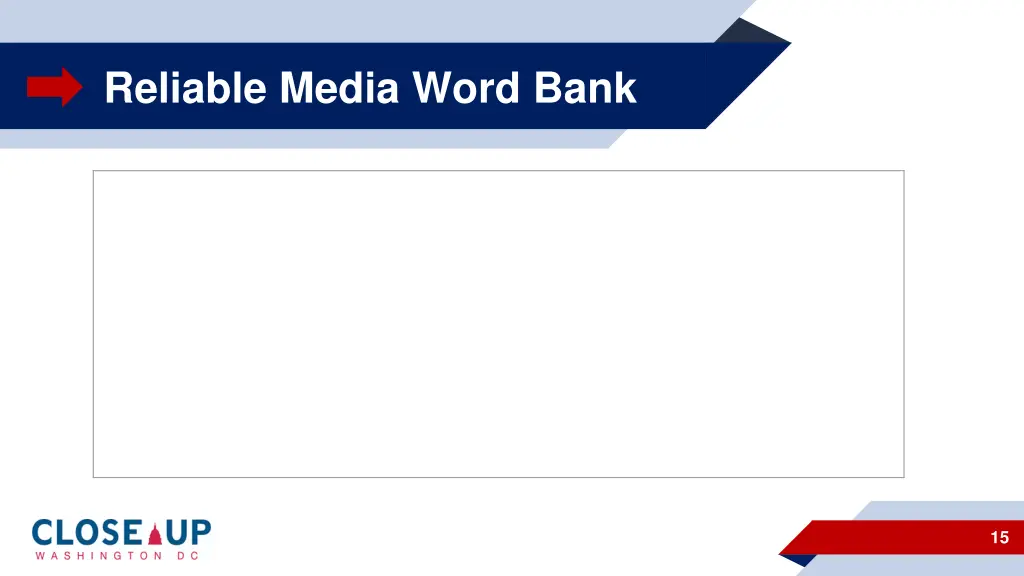 reliable media word bank