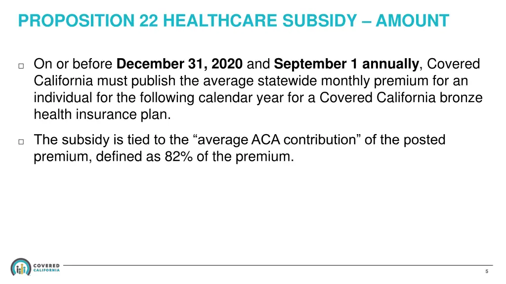 proposition 22 healthcare subsidy amount