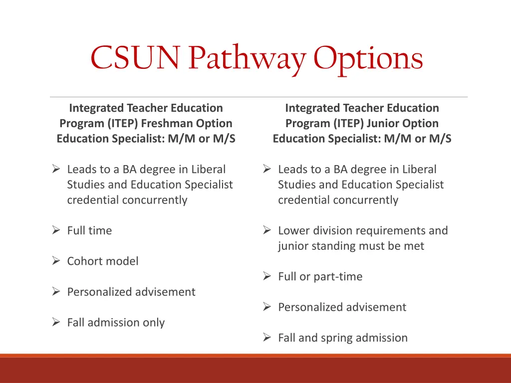 csun pathway options 1