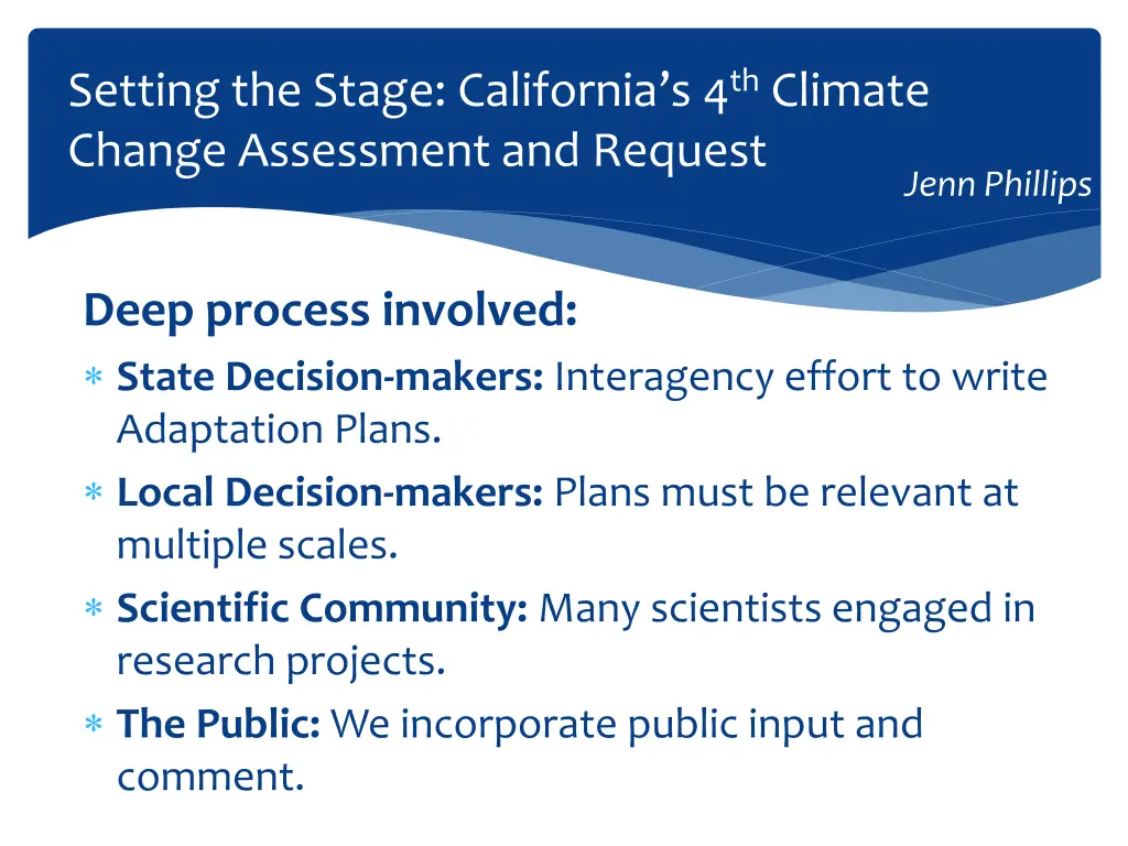 setting the stage california s 4 th climate 2