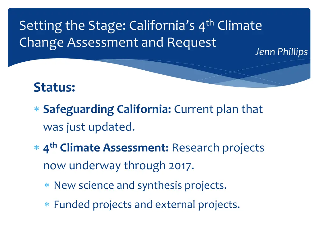 setting the stage california s 4 th climate 3