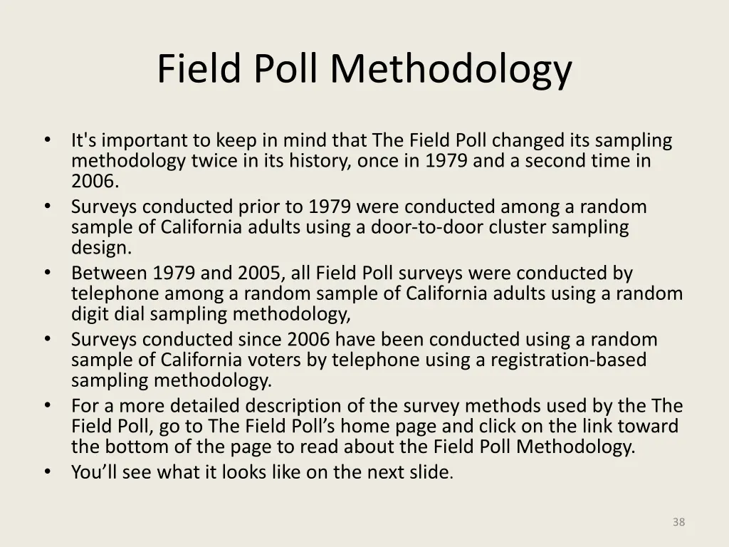 field poll methodology