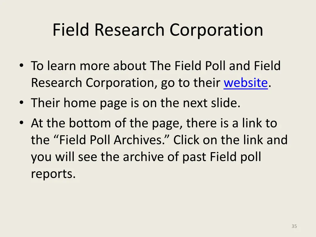 field research corporation