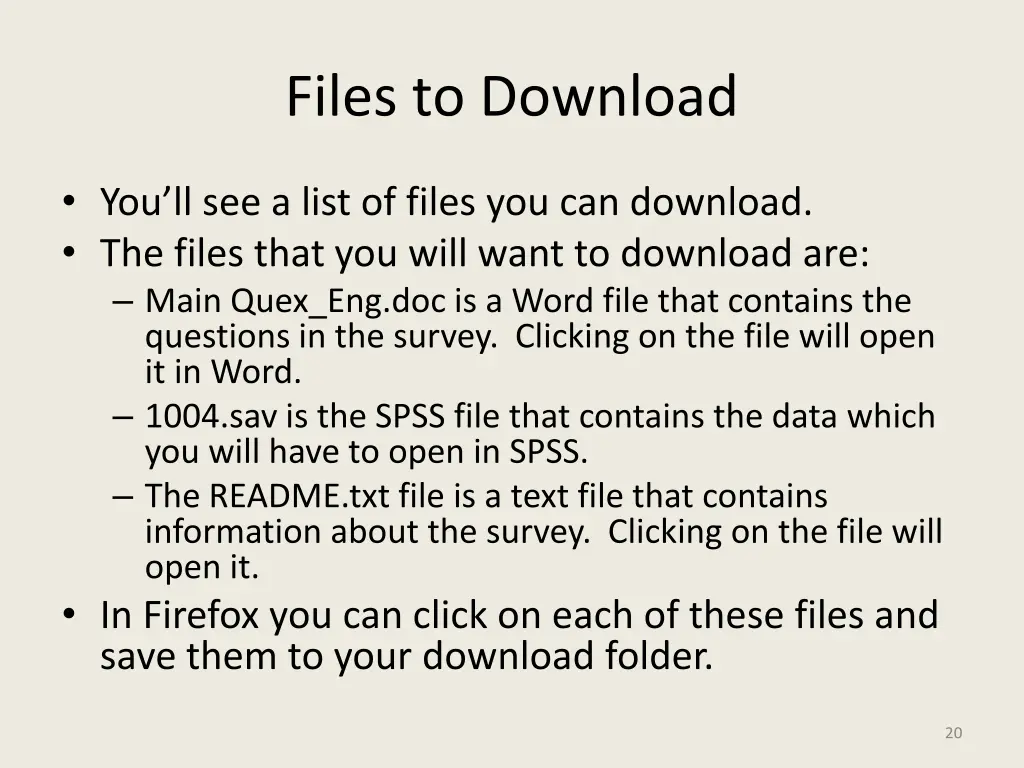 files to download