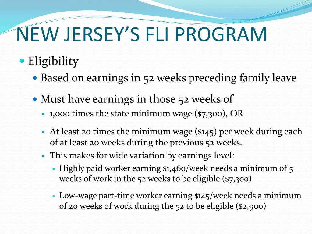 new jersey s fli program