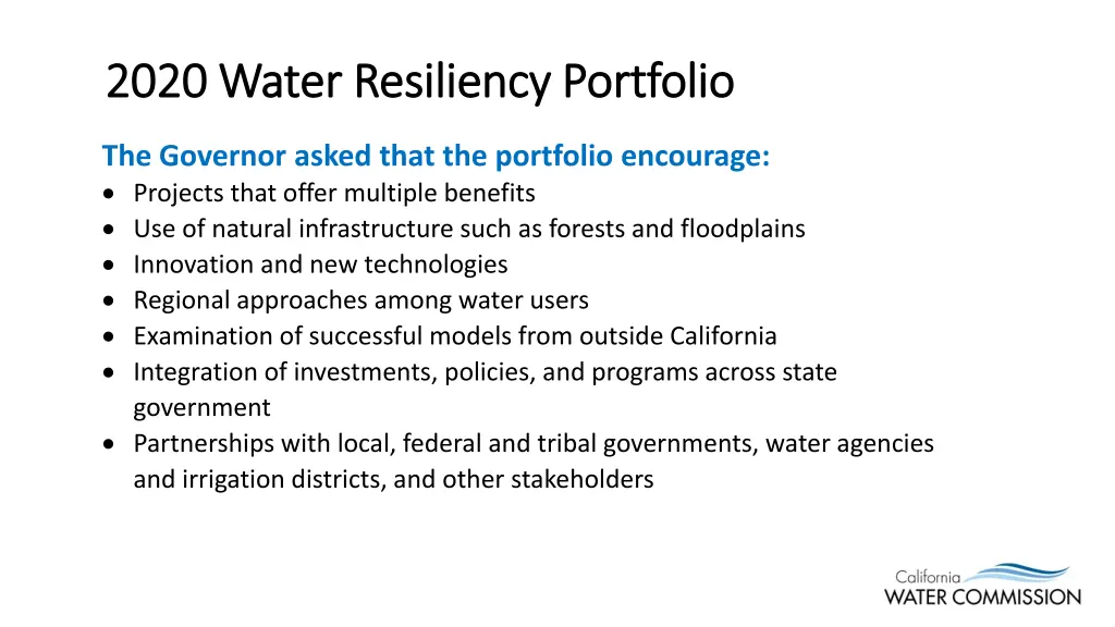 2020 water resiliency portfolio 2020 water 1