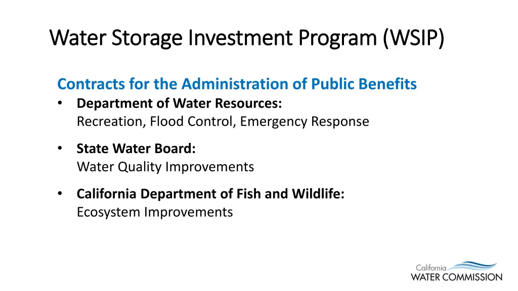 water storage investment program wsip water 3